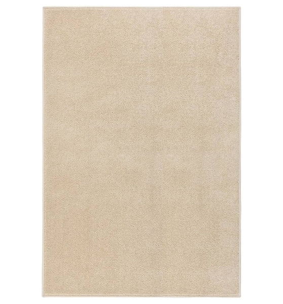 Teppich Kurzflor 160x230 cm Beige