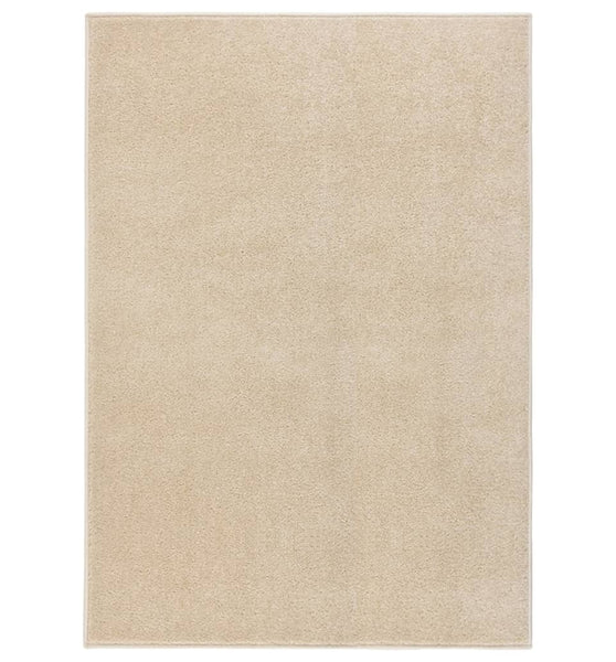 Teppich Kurzflor 240x340 cm Beige