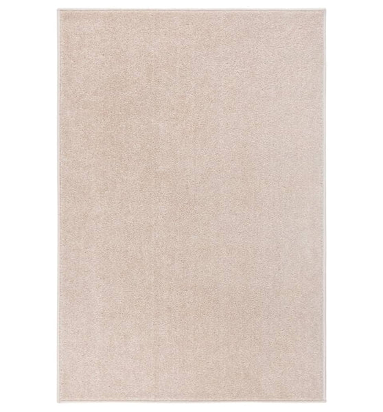 Teppich Kurzflor 160x230 cm Dunkelbeige