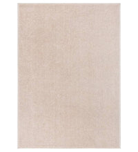 Teppich Kurzflor 240x340 cm Dunkelbeige