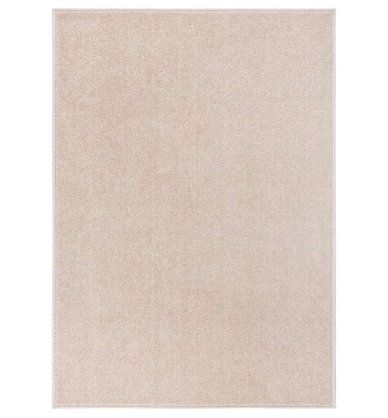 Teppich Kurzflor 240x340 cm Dunkelbeige