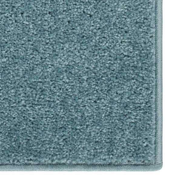 Teppich Kurzflor 80x150 cm Blau