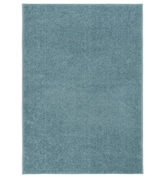 Teppich Kurzflor 140x200 cm Blau