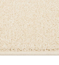 Teppich Kurzflor 140x200 cm Creme