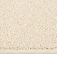 Teppich Kurzflor 160x230 cm Creme