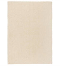 Teppich Kurzflor 240x340 cm Creme