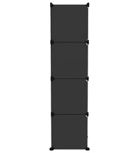 Regalsystem mit 9 Würfeln Schwarz PP