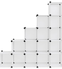 Regalsystem mit 15 Würfeln Transparent PP