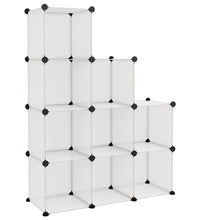 Regalsystem mit 9 Würfeln Transparent PP