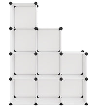 Regalsystem mit 9 Würfeln Transparent PP