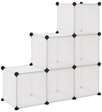 Regalsystem mit 6 Würfeln Transparent PP