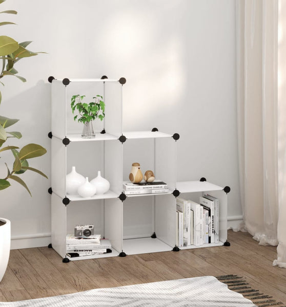 Regalsystem mit 6 Würfeln Transparent PP