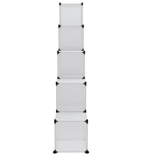 Regalsystem mit 15 Würfeln und Türen Transparent PP