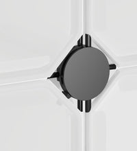 Regalsystem mit 15 Würfeln und Türen Transparent PP