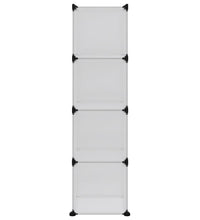 Regalsystem mit 12 Würfeln und Türen Transparent PP