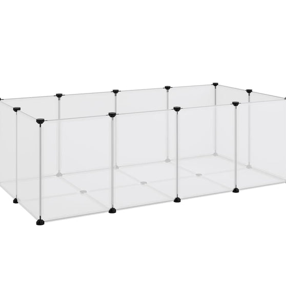Kleintierkäfig Transparent 144x74x46,5 cm PP und Stahl
