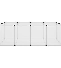 Kleintierkäfig Transparent 144x74x46,5 cm PP und Stahl