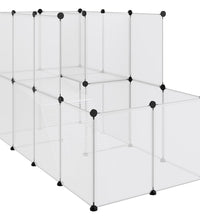 Kleintierkäfig Transparent 142x74x93 cm PP und Stahl