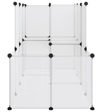 Kleintierkäfig Transparent 142x74x93 cm PP und Stahl