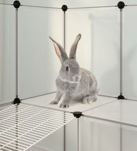 Kleintierkäfig Transparent 142x74x93 cm PP und Stahl