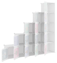 Kinderschrank Modular mit 15 Würfeln Weiß PP