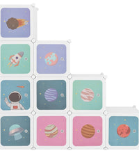 Kinderschrank Modular mit 10 Würfeln Weiß PP