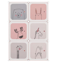 Kinderschrank Modular mit 6 Würfeln Rosa PP