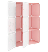 Kinderschrank Modular mit 6 Würfeln Rosa PP