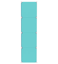 Kinderschrank Modular mit 12 Würfeln Grün PP