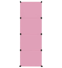 Kinderschrank Modular mit 12 Würfeln Rosa PP