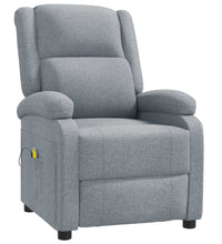 Massagesessel Hellgrau Stoff