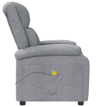 Massagesessel Hellgrau Stoff