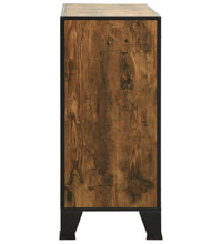 Lagerschränke 2 Stk. Rustikal Braun 72x36x82 cm Metall und MDF