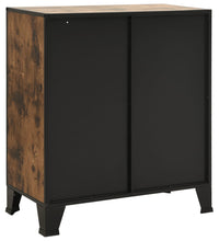 Lagerschränke 2 Stk. Rustikal Braun 72x36x82 cm Metall und MDF