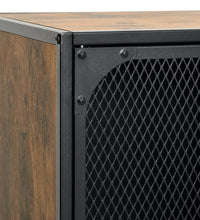 Lagerschränke 2 Stk. Rustikal Braun 72x36x82 cm Metall und MDF