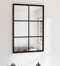 Wandspiegel Schwarz 60x40 cm Metall