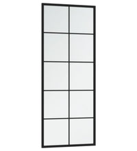 Wandspiegel Schwarz 100x40 cm Metall