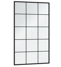 Wandspiegel Schwarz 100x60 cm Metall