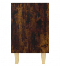 Nachttisch mit Massivholz-Beinen Räuchereiche 40x30x50 cm