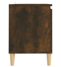 TV-Schrank mit Massivholz-Beinen Räuchereiche 103,5x35x50 cm