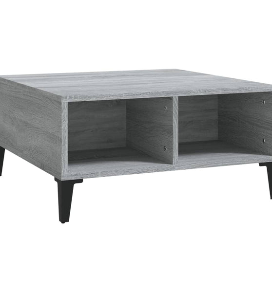 Couchtisch Grau Sonoma 60x60x30 cm Holzwerkstoff