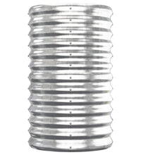 Hochbeet Pulverbeschichteter Stahl 152x40x68 cm Silbern