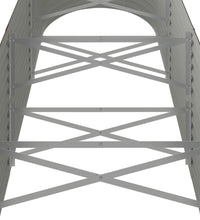 Hochbeet Pulverbeschichteter Stahl 296x80x68 cm Braun