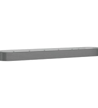 Hochbeet Pulverbeschichteter Stahl 507x100x36 cm Grau