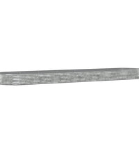 Hochbeet Pulverbeschichteter Stahl 600x140x36 cm Silbern