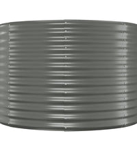 Hochbeet Pulverbeschichteter Stahl 322x100x68 cm Grau