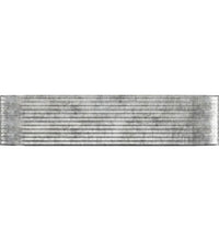 Hochbeet Pulverbeschichteter Stahl 322x100x68 cm Silbern