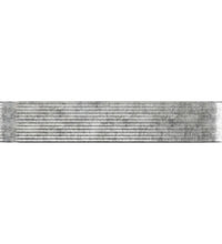 Hochbeet Pulverbeschichteter Stahl 396x100x68 cm Silbern