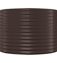 Hochbeet Pulverbeschichteter Stahl 507x100x68 cm Braun