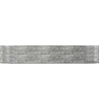 Hochbeet Silbern 367x140x68 cm Pulverbeschichteter Stahl